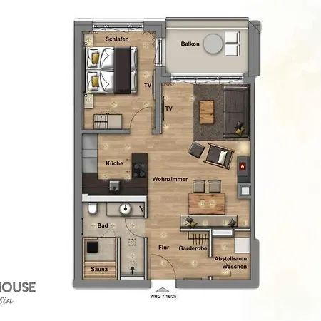 Beachhouse Bansin App 16 *